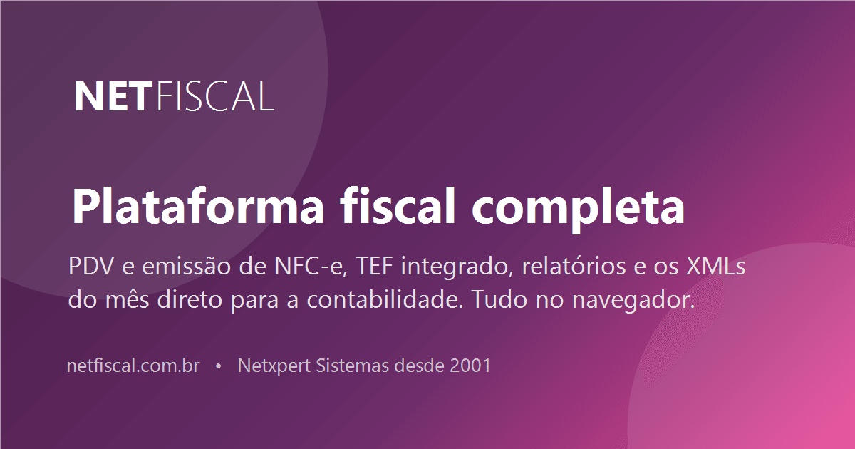 NetFiscal — plataforma fiscal completa